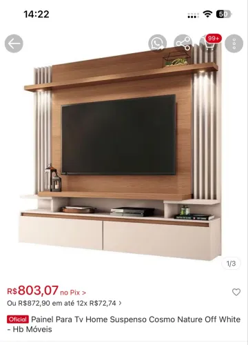 Painel home suspenso