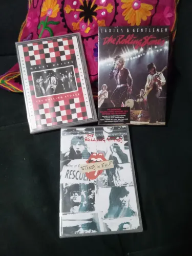 Lote 3 DVDs novos lacrados Rolling Stones In Exile Ladies Gentlemen Muddy Waters