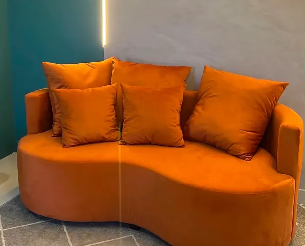 Sofá Curvo 3 lugares Orgânico
