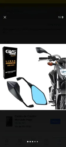 retrovisor z400 lente azul
