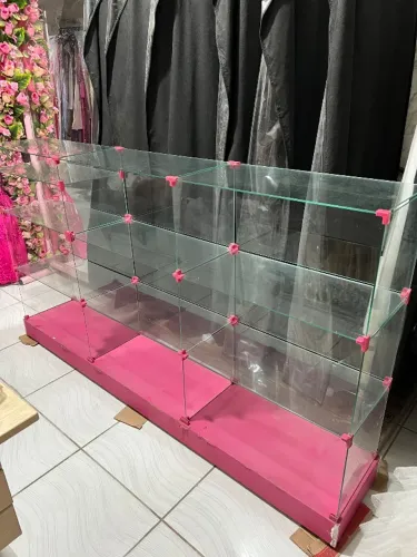 Estante de vidro para loja