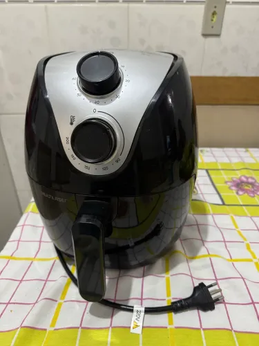 Fritadeira elétrica air fryer gourmet multilaser 4l 1500w 220v preta