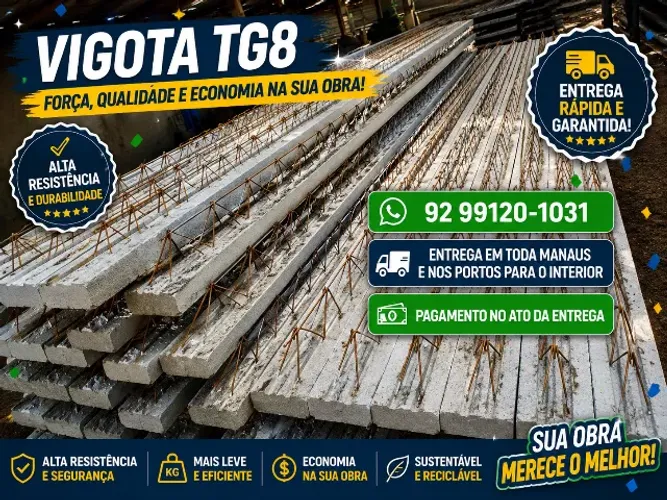 VIGOTA TG8 PARA LAJE