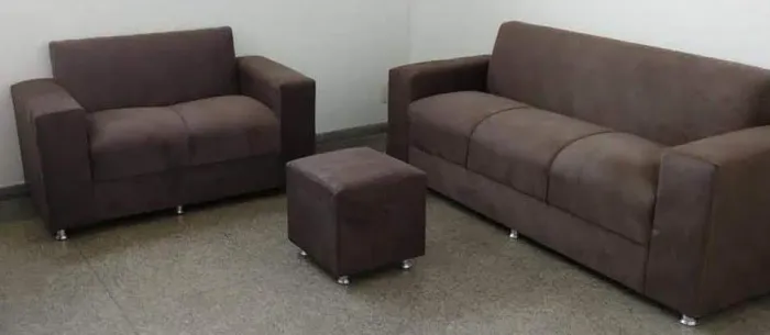 Sofá 2 e 3 pessoas Material suede D33 De alta qualidade Confortável Promoção