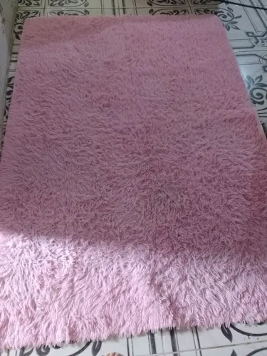 Tapete felpudo rosa