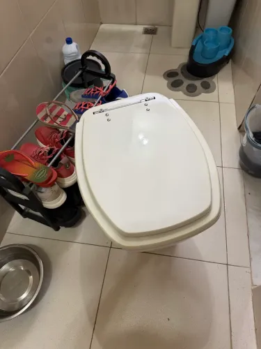 Vaso sanitário com tampa acrilica