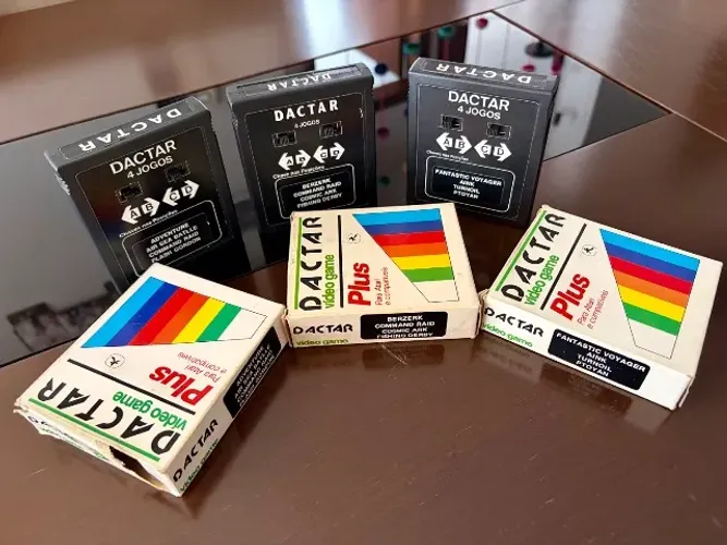 Lote De 3 Cartuchos Originais Atari Dactar Com Caixas originais