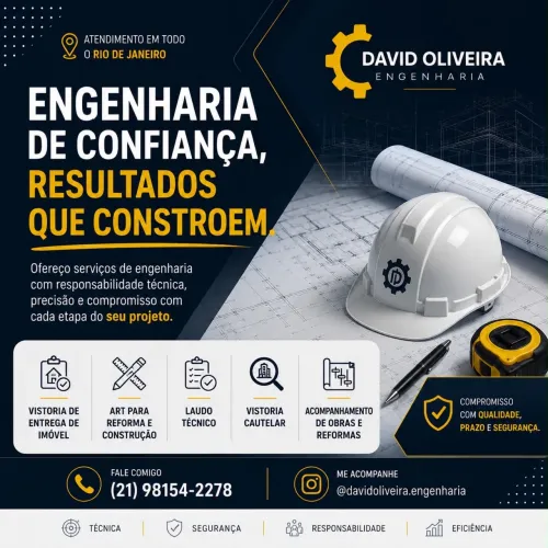 Engenheiro Civil | Emissão de ART, Laudos e Vistoria.