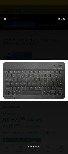 Teclado sem fio novo