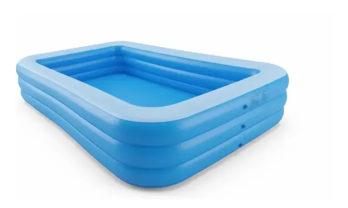 Piscina Inflável Retangular 712 Litros 3 Camadas + Kit Reparo 210cm