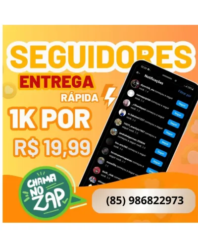 COMPRE SEGUIDOR PARA TODAS SUAS REDES SOCIAL