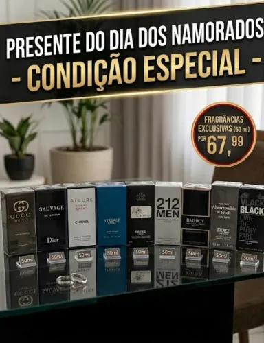 Perfumes masculinos e femininos