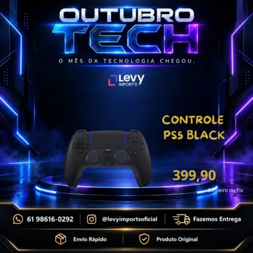 Controle DualSense Sony PS5 Preto