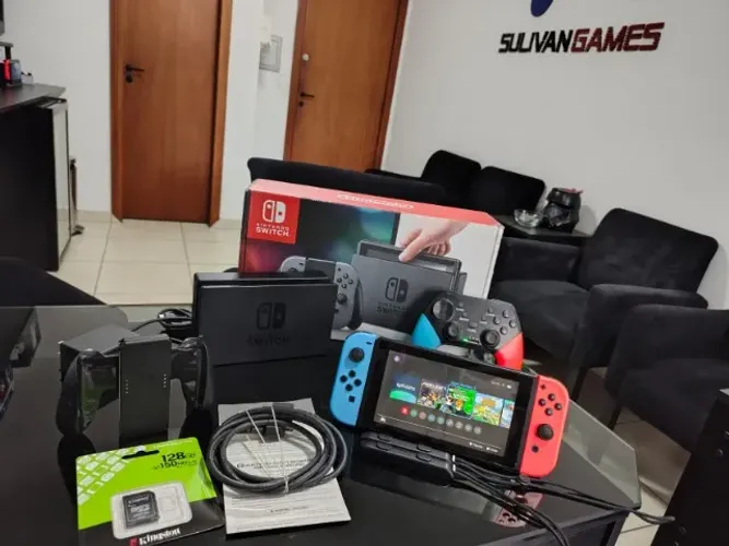 Nintendo Switch usado DESB.LO.QUEADO - Garantia - Pode jogar Online - Vários Jogos