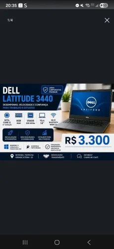 Dell Latitude 3440 i5 12ª Geração SSD NVMe - R$ 3.300
