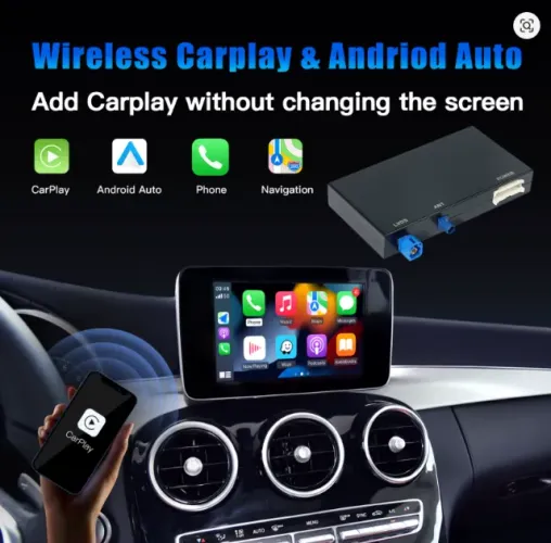 Módulo Wireless CarPlay Android Auto para Mercedes NTG5.0 A B C CL S CLA CLS GLA