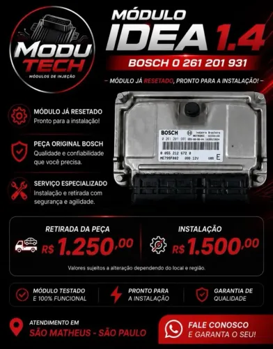 Módulo Idea 1.4 todos modelos disponíveis