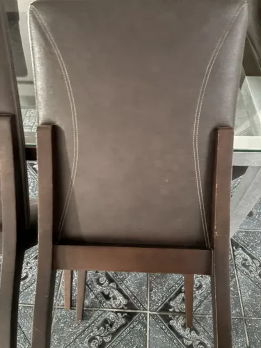 Mesa de jantar Aço com madeira 5 lugares