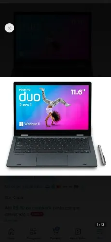 Notebook Positivo Duo C4128 