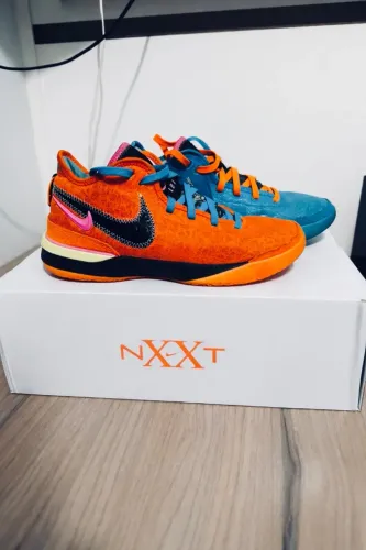 Tênis Nike Zoom Lebron NXXT Gen Laranja/Azul