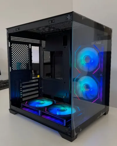 Gabinete aquário Preto com 04 fans- NOVO