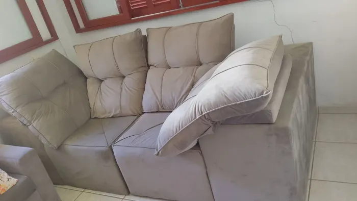 Vendo Sofá Retrátil e Reclinável 2 Lugares  2,20x 1,20 (cinza)