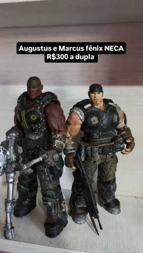 Action figures NECA gears of war augustus e Marcus fênix