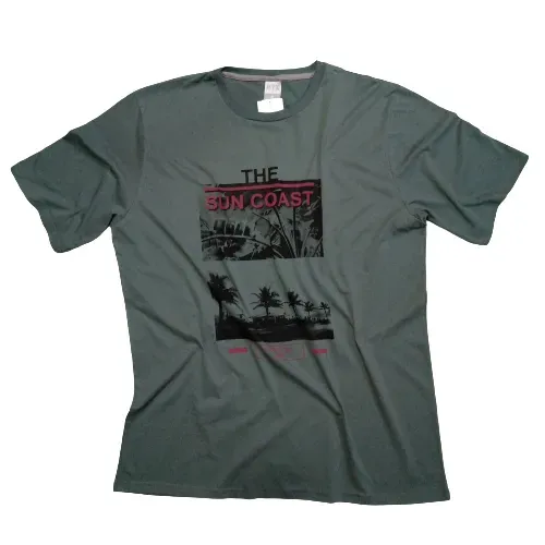 Camiseta de Algodão Masculina Tamanho G2