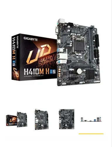 Placa-Mãe Gigabyte H410M H | Socket 1200 | DDR4 64GB | M.2 NVMe  