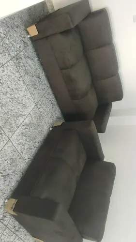 Sofá 2 e 3 lugares Material suede D33 Resistente Confortável Promoção | Parcelamos