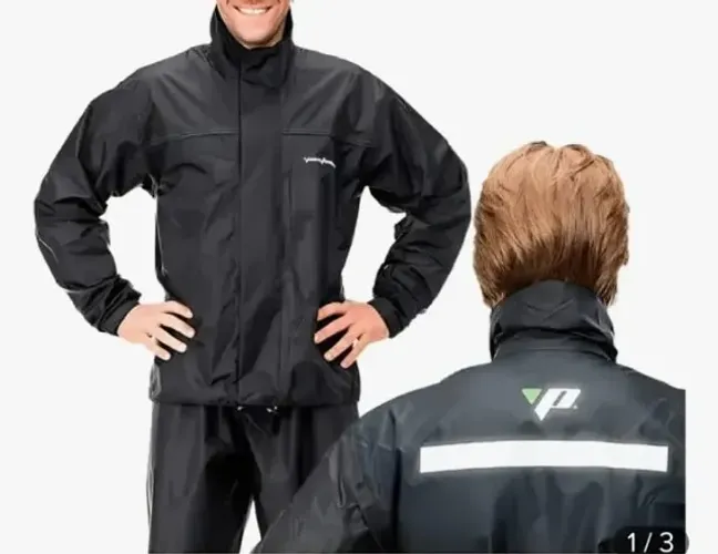Capa De Chuva Pantaneiro Nylon Impermeável - Jaqueta + Calça TAMANHO M