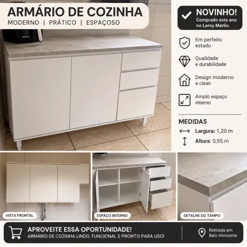 Vendo armário cozinha novinho 