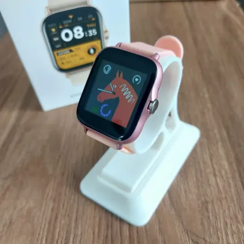 NOVO | Smartwatch Rosa 45mm Tela 1.44" Faz e Recebe Chamadas - Fazemos Entrega