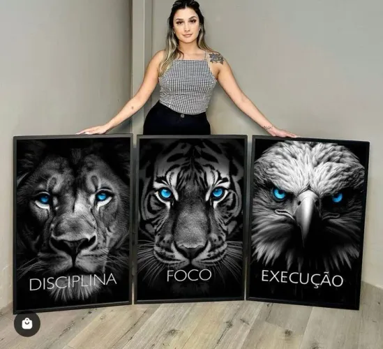 QUADROS DECORATIVOS PARA SALA QUARTO, LEÃO, AGUIA