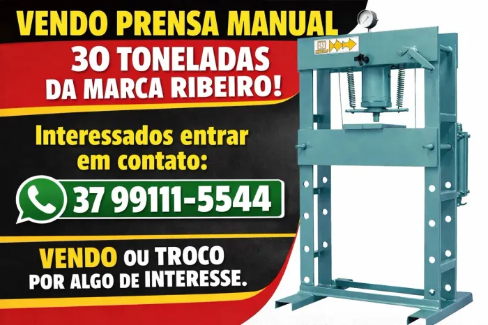 Prensa manual RIBEIRO 30 TONELADAS 