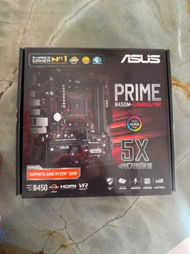 Placa-mãe Asus Prime B450m Gaming/br Amd Am4 Ddr4 Ryzen (Usado)