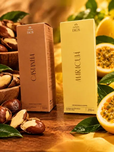 Hidratantes de Castanha e Maracujá da Ekos