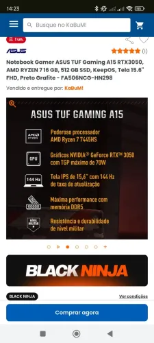 Notebook gamer completo !