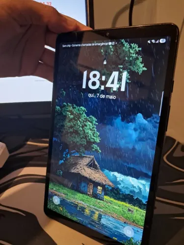 Tab A9, 64gb - Preto - Estado de novo, pouco uso