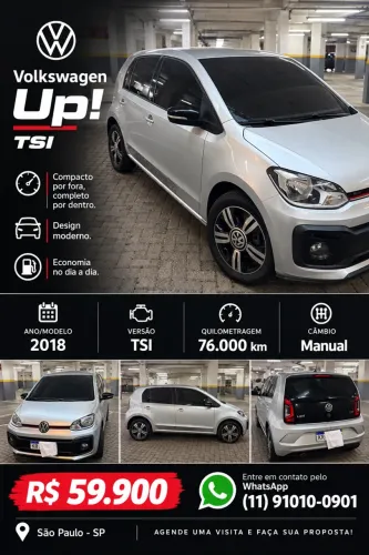 Volkswagen Up! Move 1.0 TSI Total Flex 12V 5P 2018