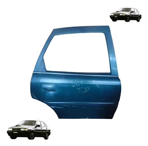 Porta Traseira Direita Vectra 1997 A 2004 Traseira Direita Preto