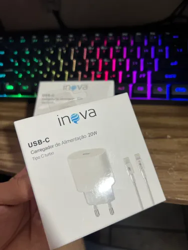 Carregador Iphone (fonte + cabo)