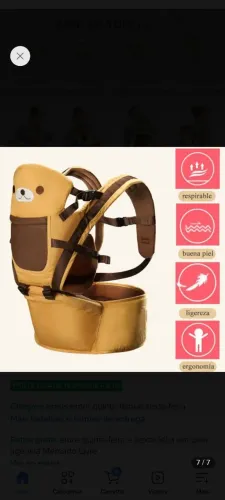 Canguru ursinho com bolso