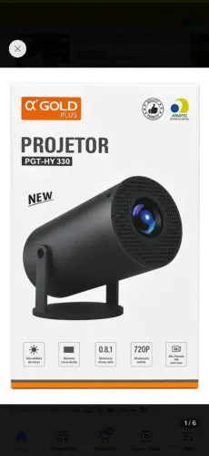 Projetor com um mês de uso