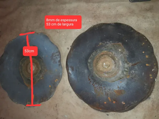 Discos de arado rústico 