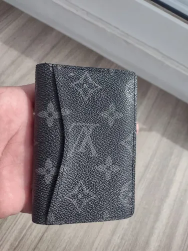 Carteira Louis Vuitton Pocket Organizer Monogram Eclipse (Conservado)