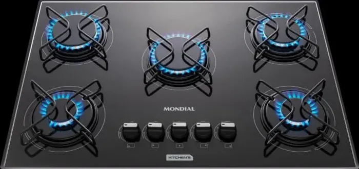 Cooktop Mondial 5 bocas  - 1 boca precisa desentupir