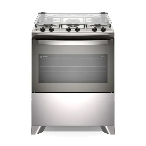 Fogão 5 Bocas Electrolux Inox Cinza Efficient FE5IG - COM AVARIA