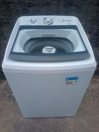 Máquina de lavar 12KG funcionando entrego