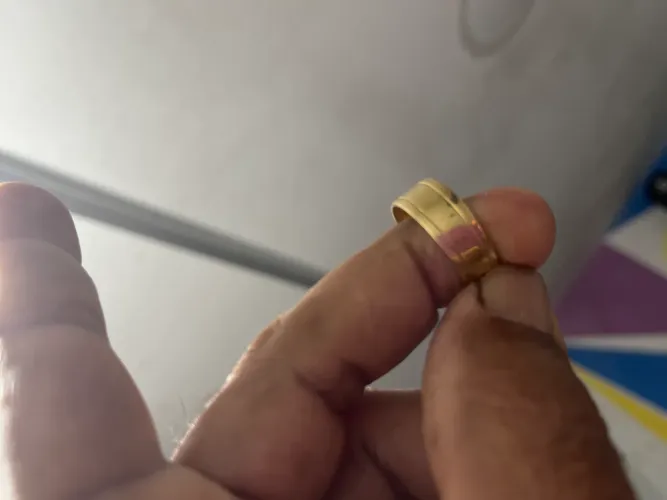 Aliança ouro Nórdico